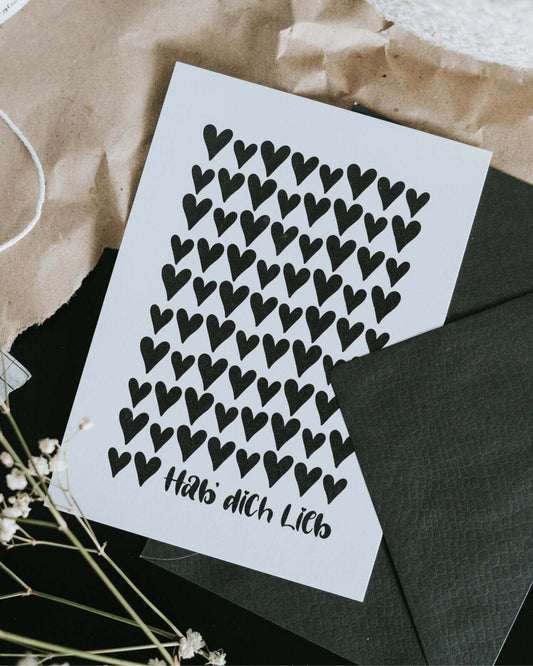 Hab dich lieb · Postkarte