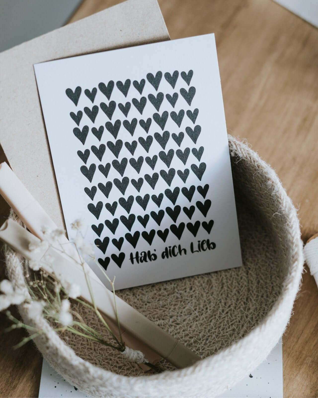 Hab dich lieb · Postkarte