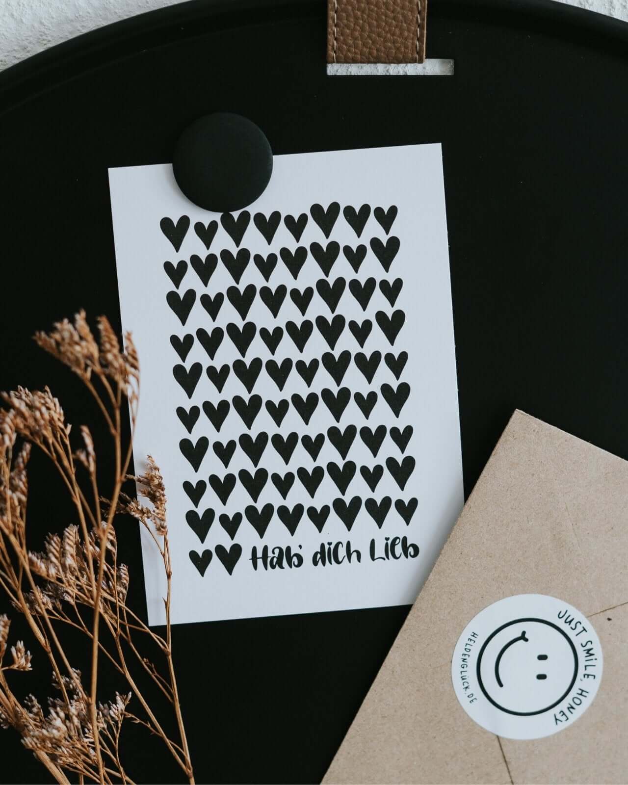 Hab dich lieb · Postkarte