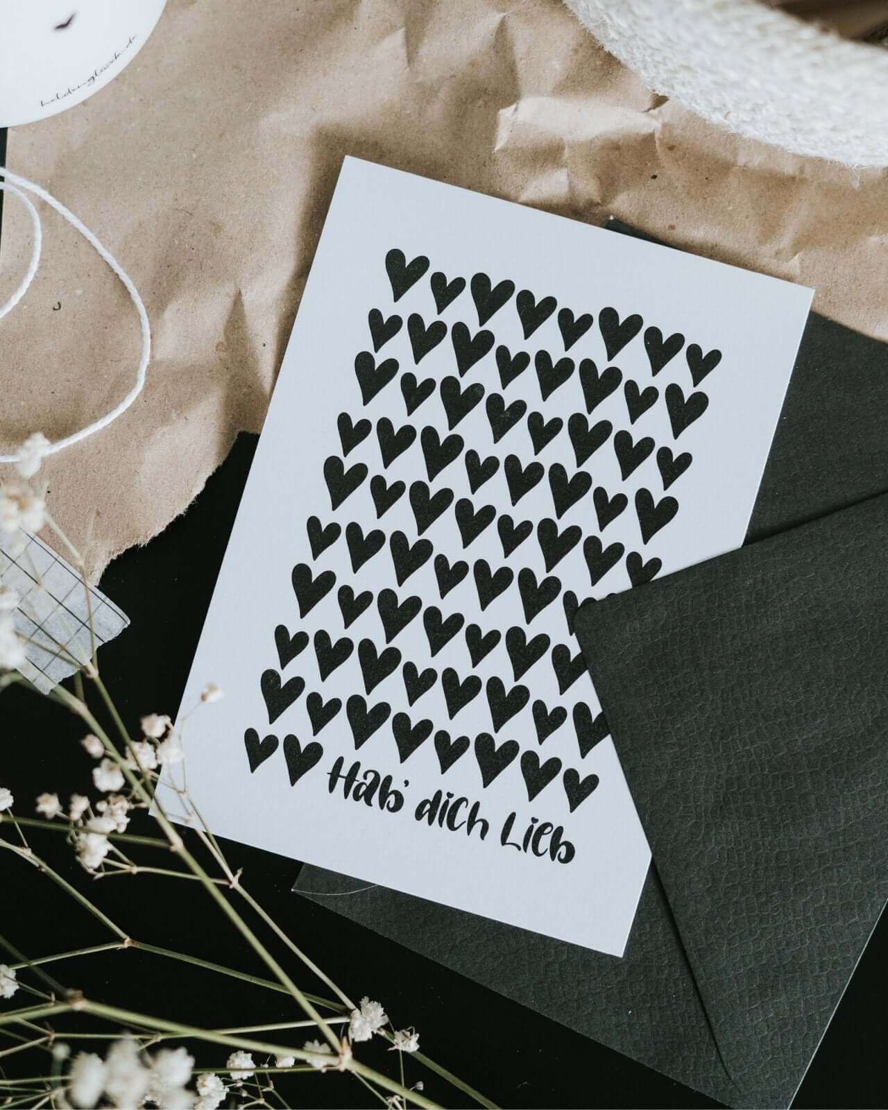 Hab dich lieb · Postkarte