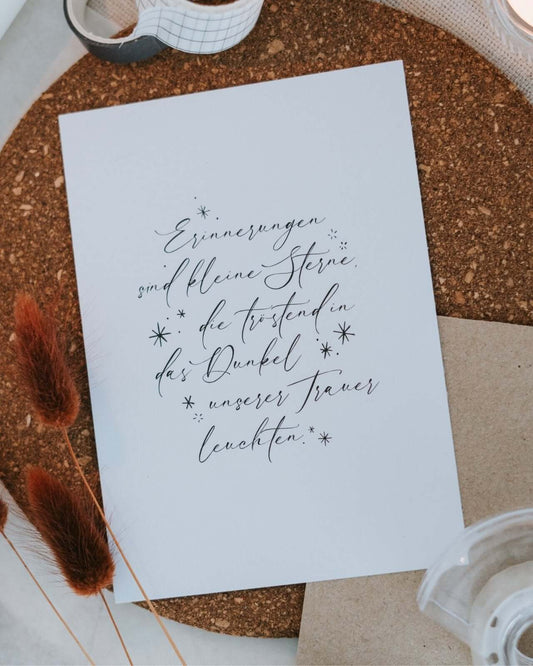 Kleine Sterne · Postkarte