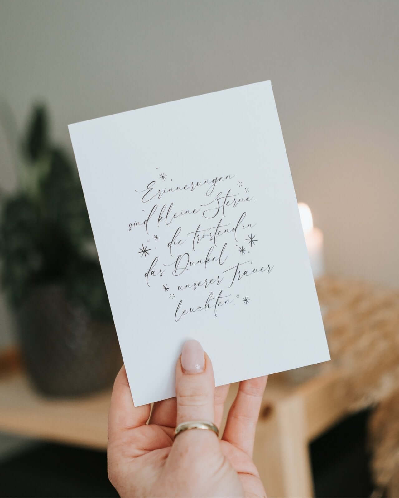 Kleine Sterne · Postkarte