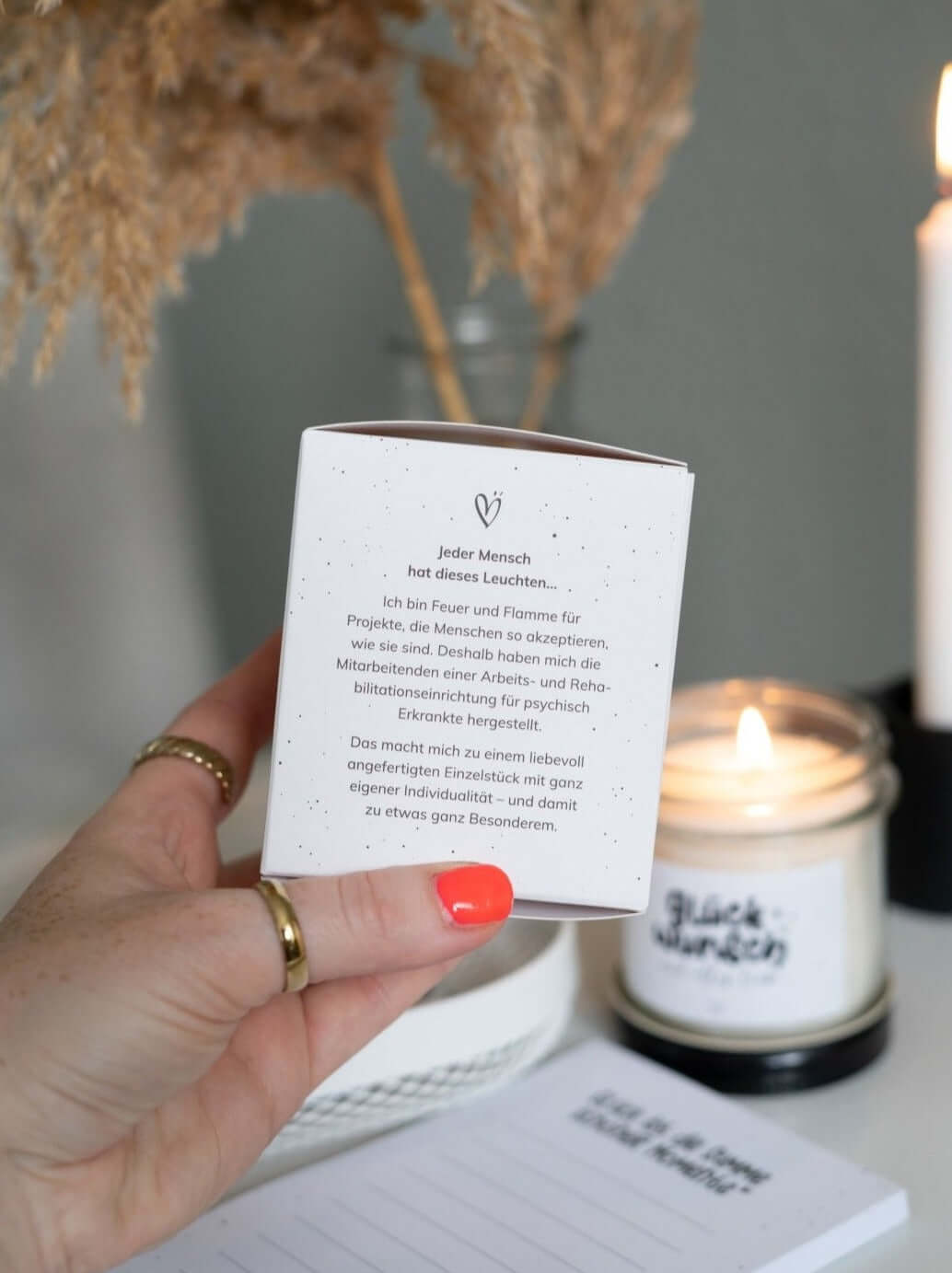 Ein kleines Dankeschön · Kerze