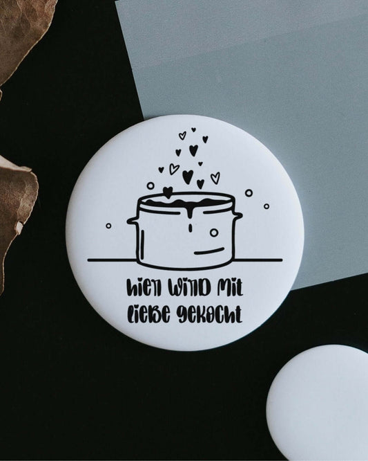 Mit Liebe gekocht · Magnet · groß
