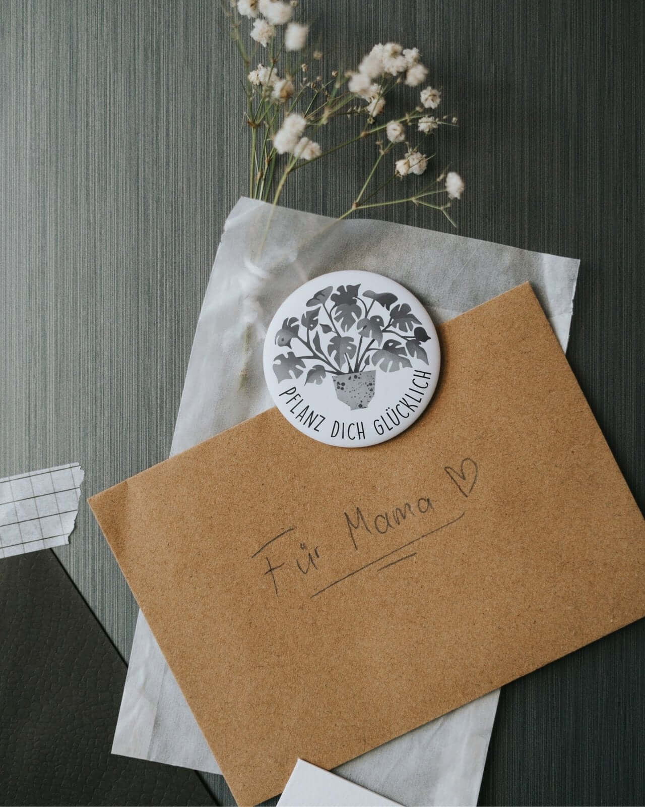 Pflanz dich glücklich · Magnet · groß