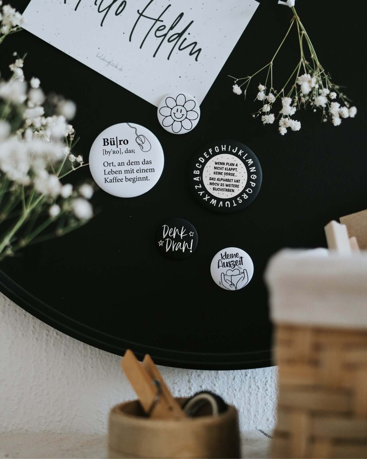 Kaffee im Büro · Magnet · groß