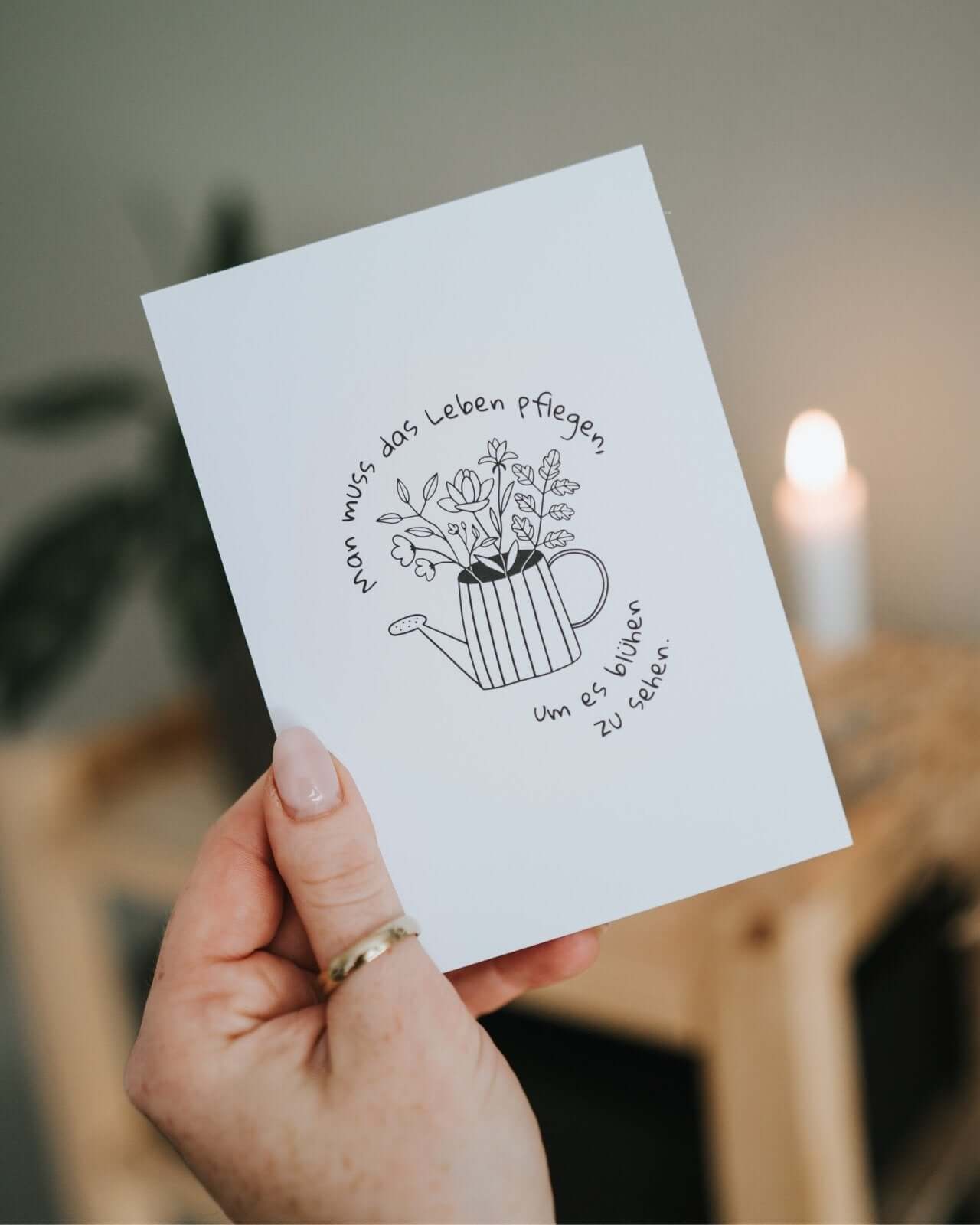 Das Leben blüht · Postkarte