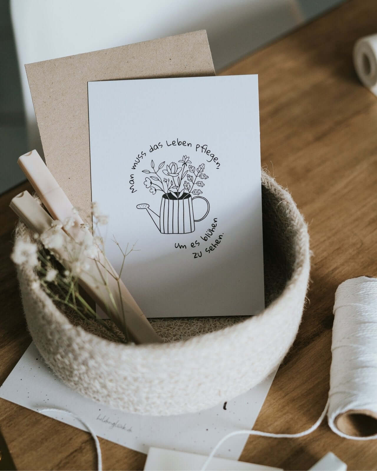 Das Leben blüht · Postkarte
