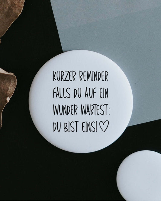 Kurzer Reminder · Magnet · groß