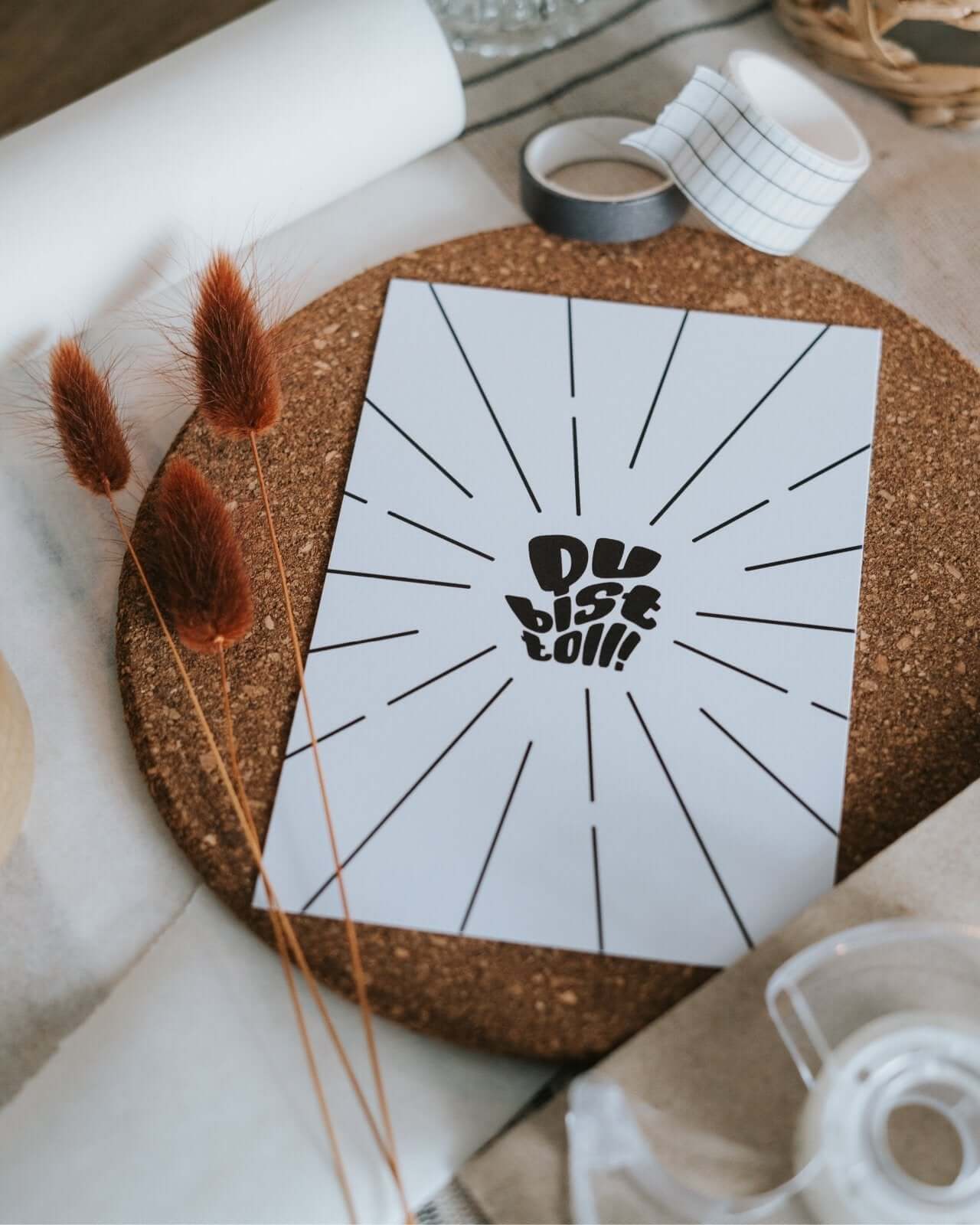 Du bist toll · Postkarte