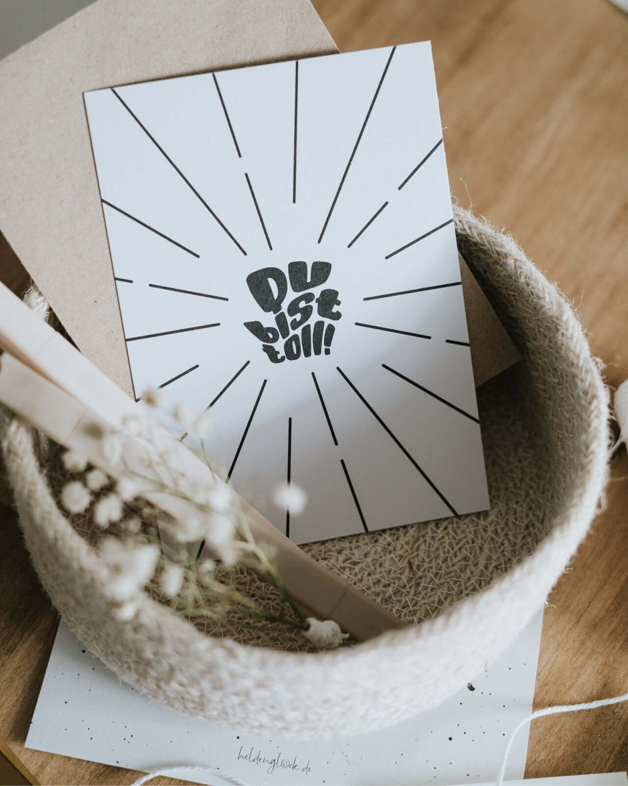 Du bist toll · Postkarte