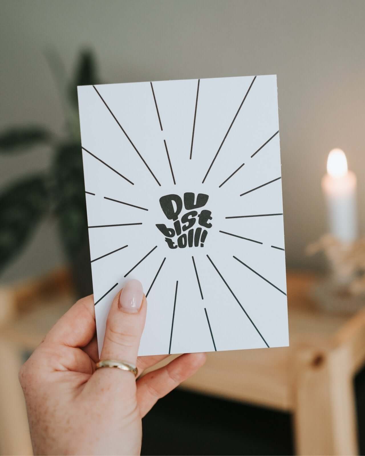 Du bist toll · Postkarte