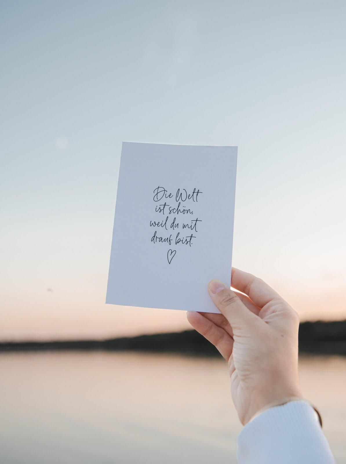 Die Welt ist schön · Postkarte