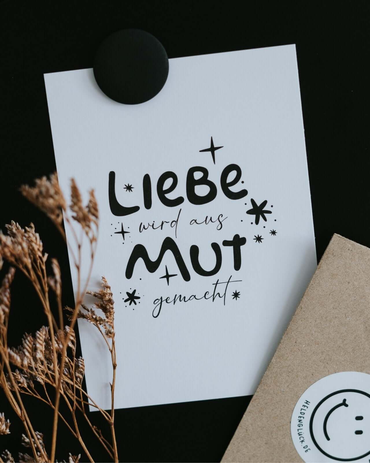 Liebe und Mut · Postkarte