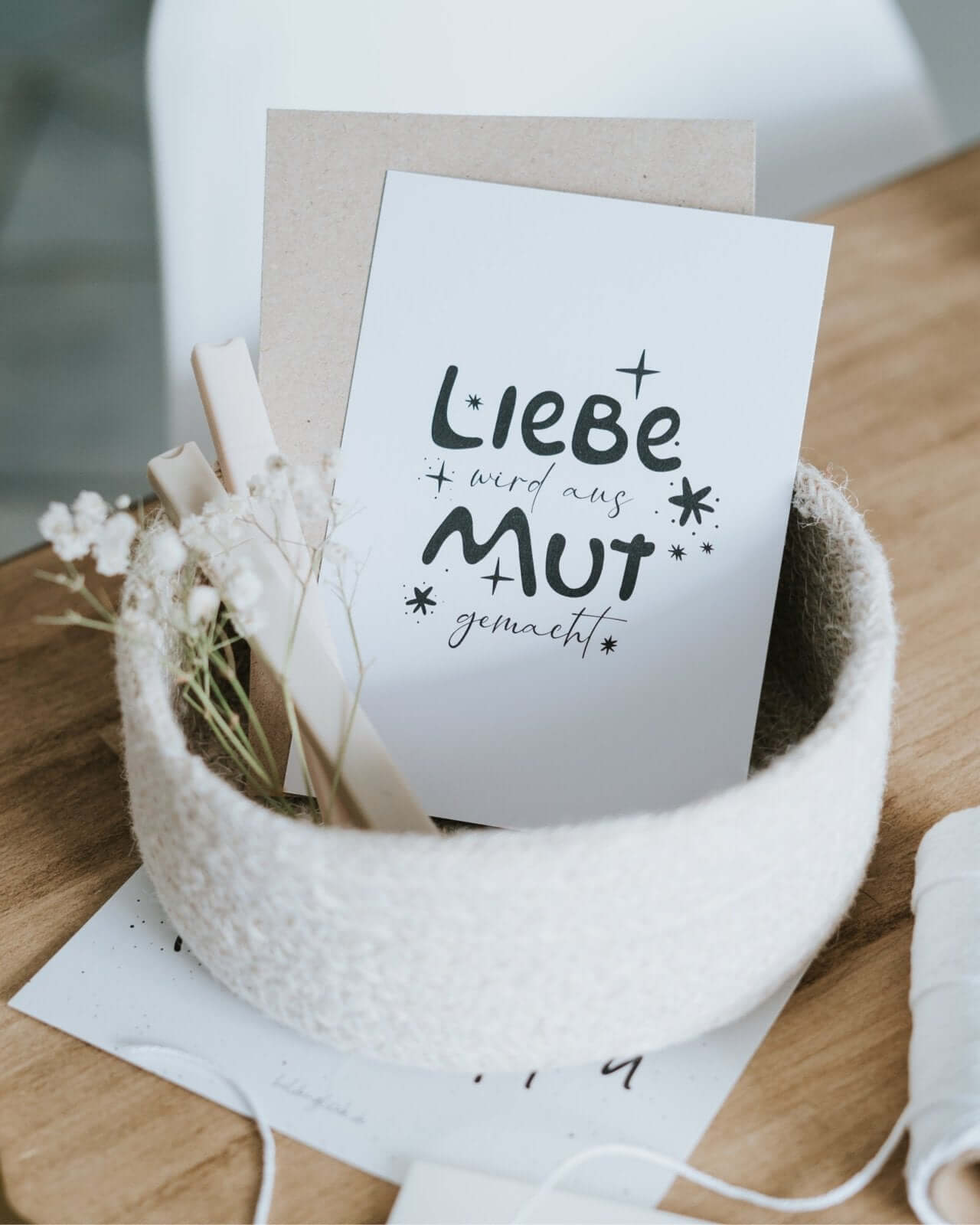 Liebe und Mut · Postkarte