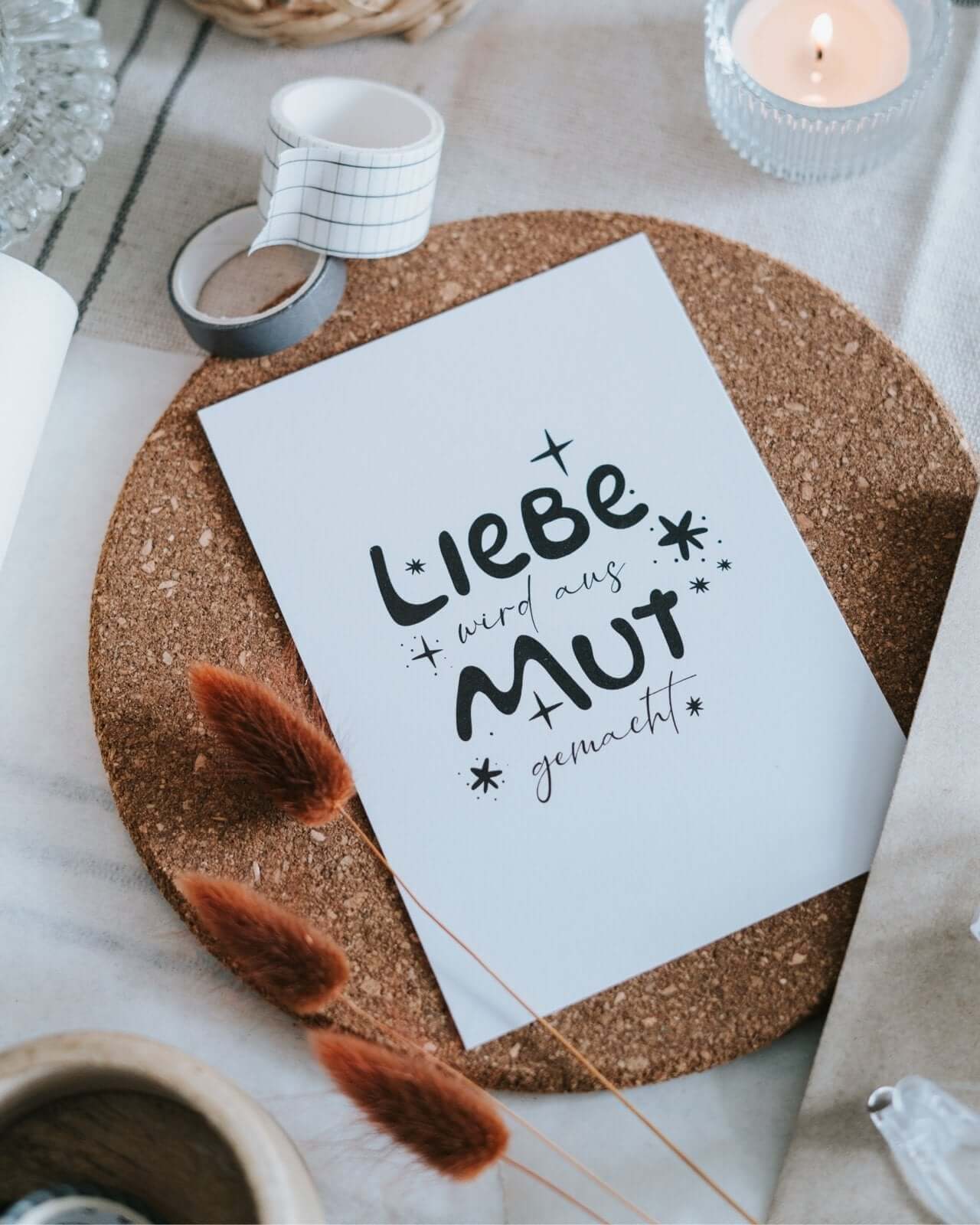 Liebe und Mut · Postkarte