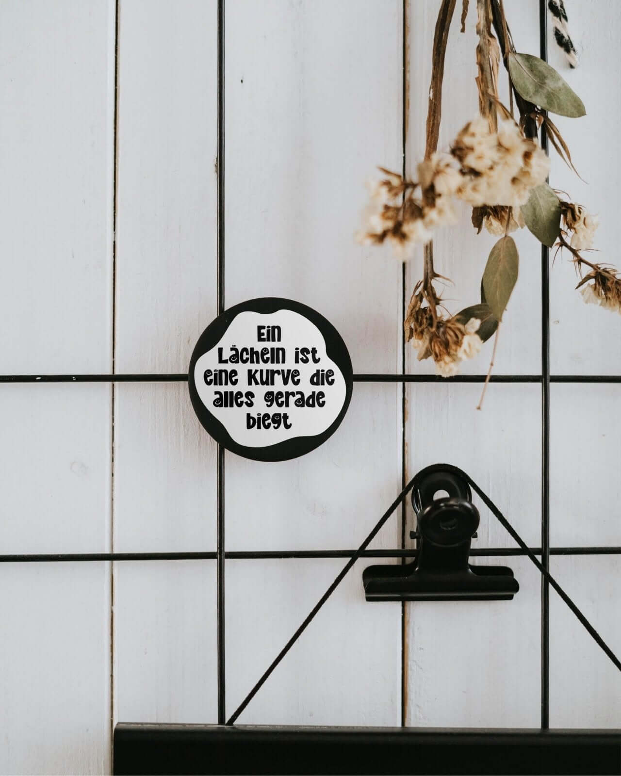 Lächeln ist eine Kurve · Magnet · groß