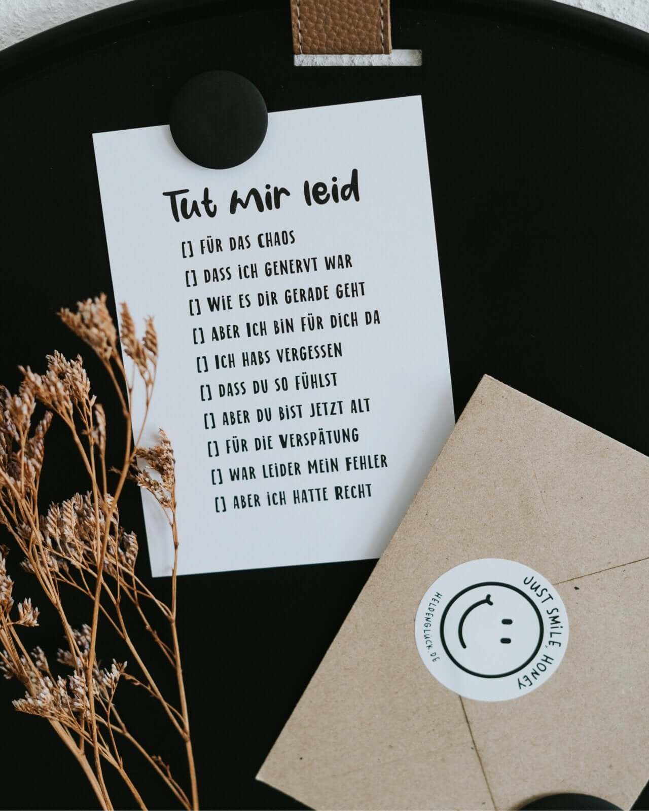 Tut mir leid · Postkarte