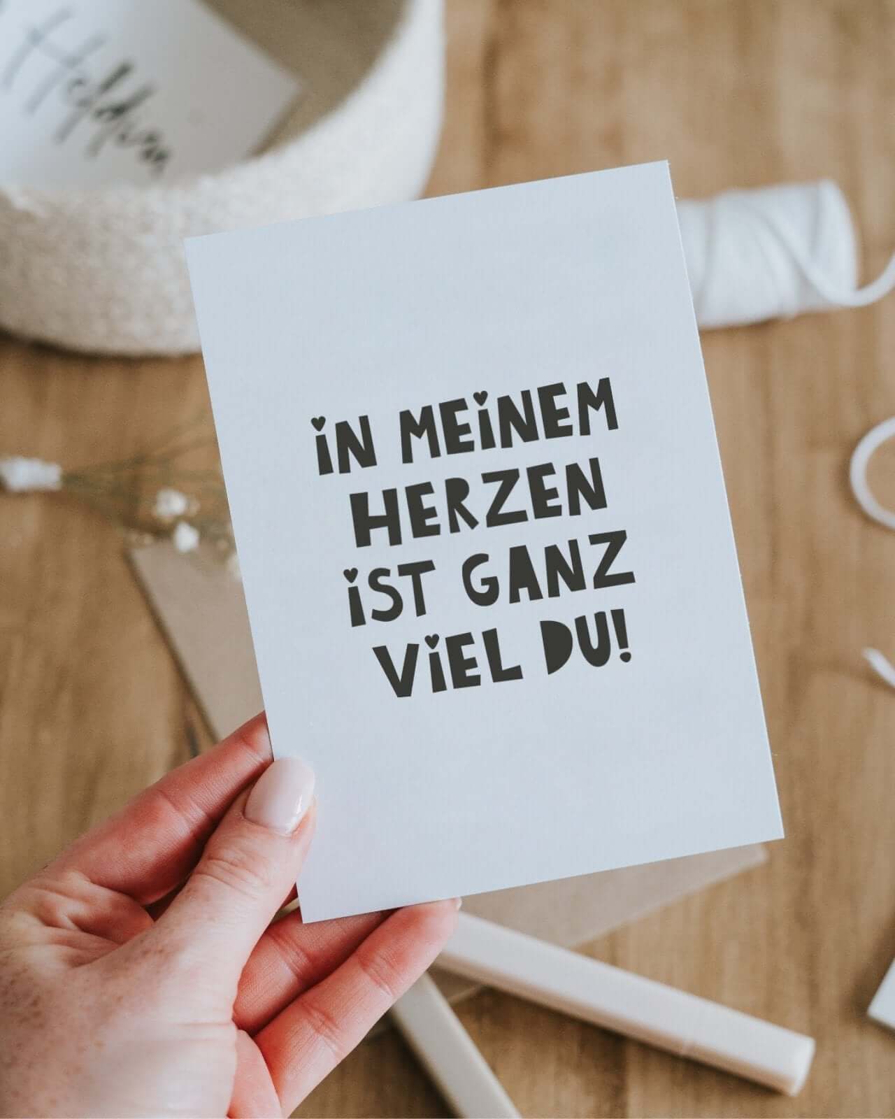 In meinem Herzen · Postkarte