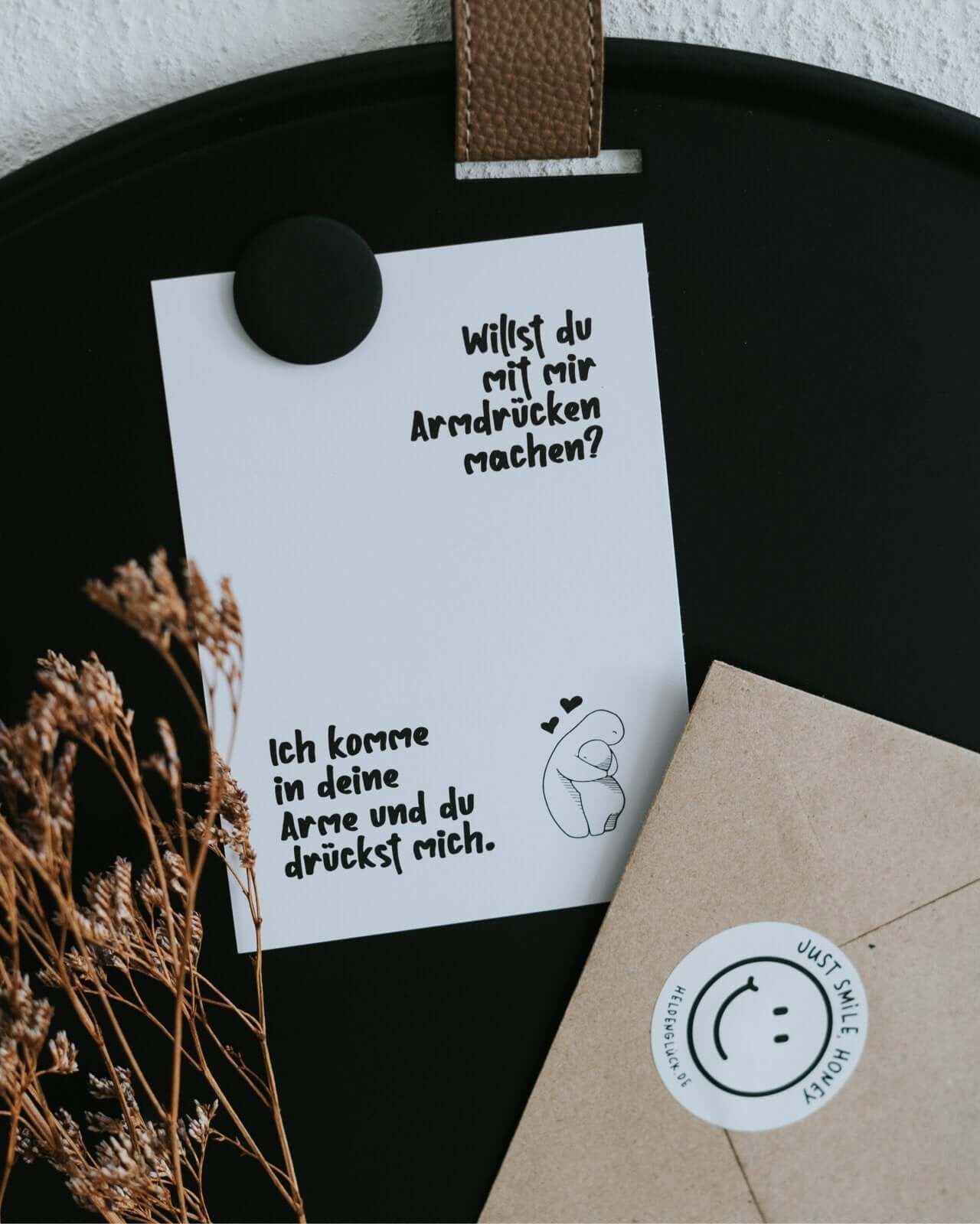 Armdrücken · Postkarte