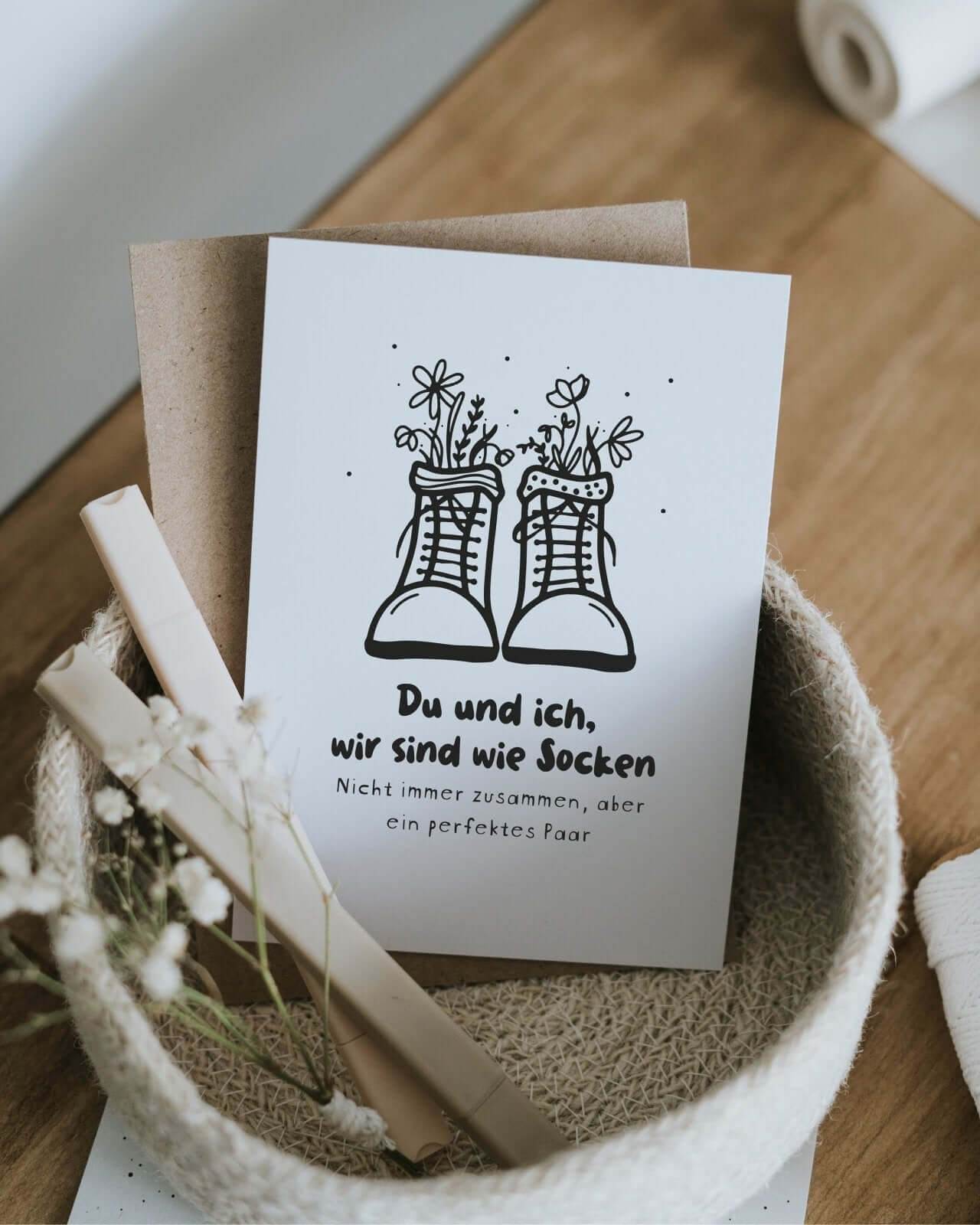 Du und ich · Postkarte