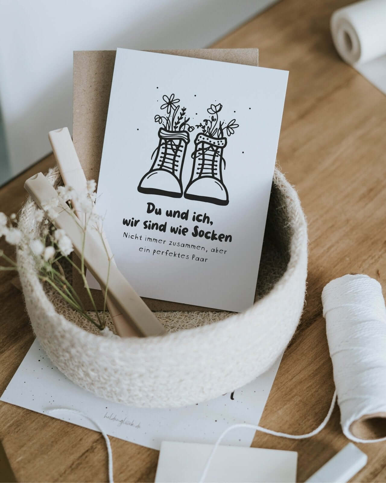 Du und ich · Postkarte