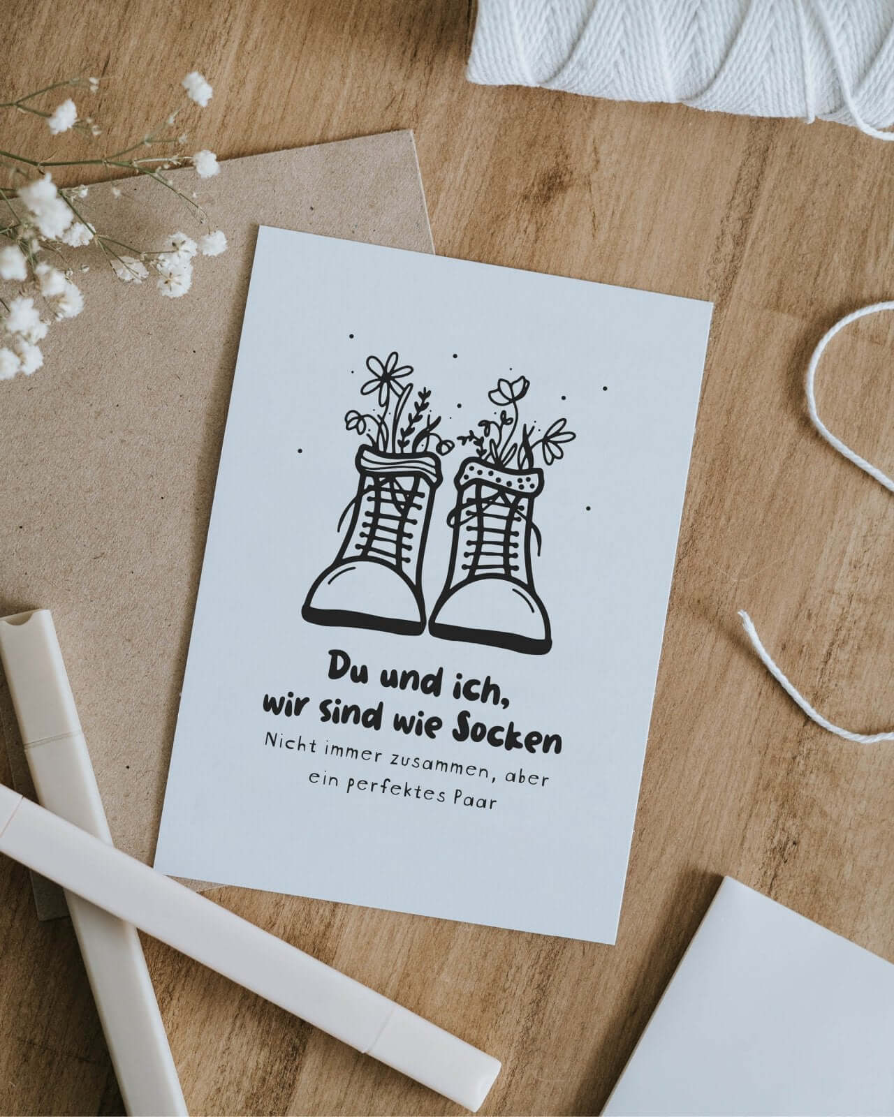 Du und ich · Postkarte