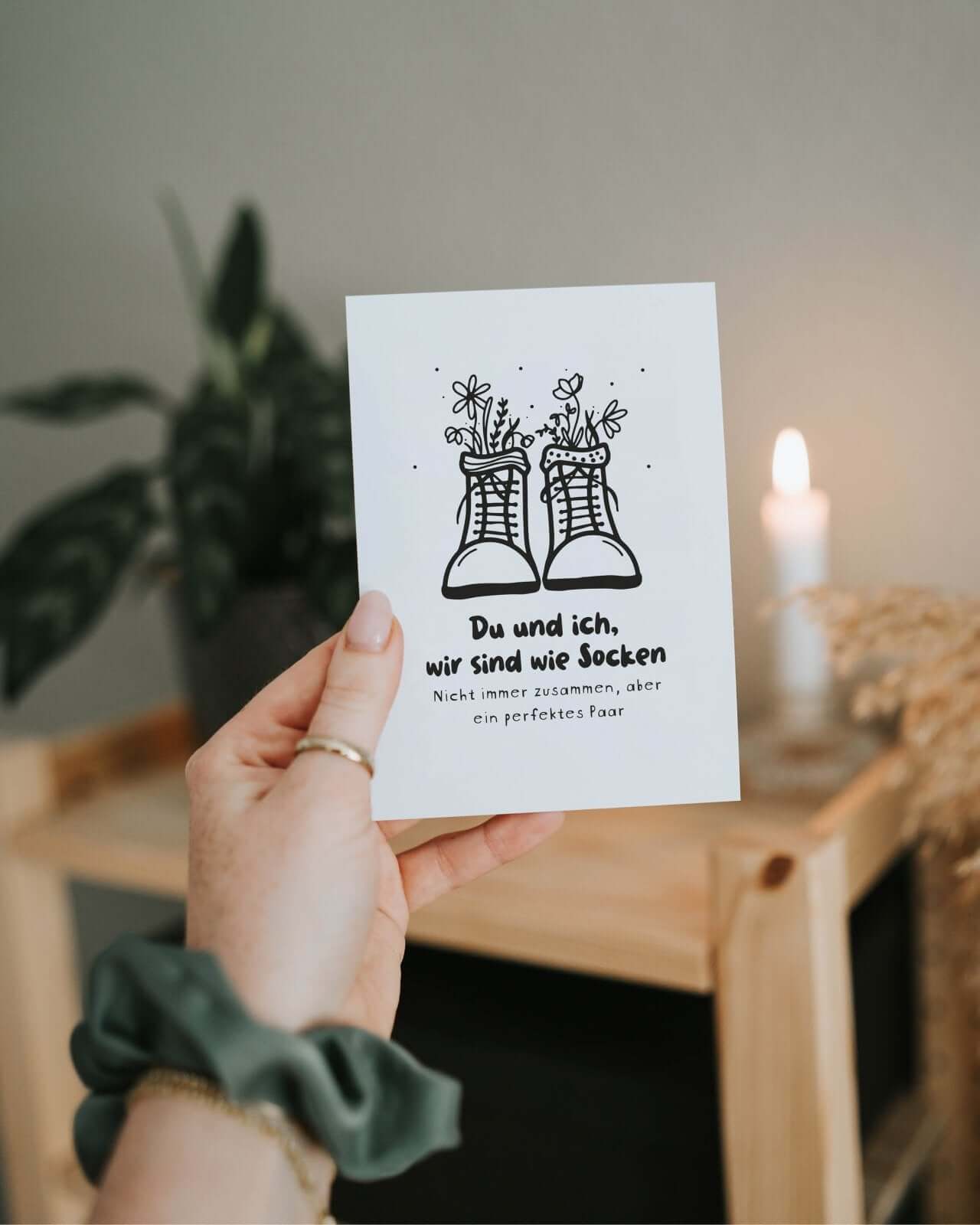 Du und ich · Postkarte