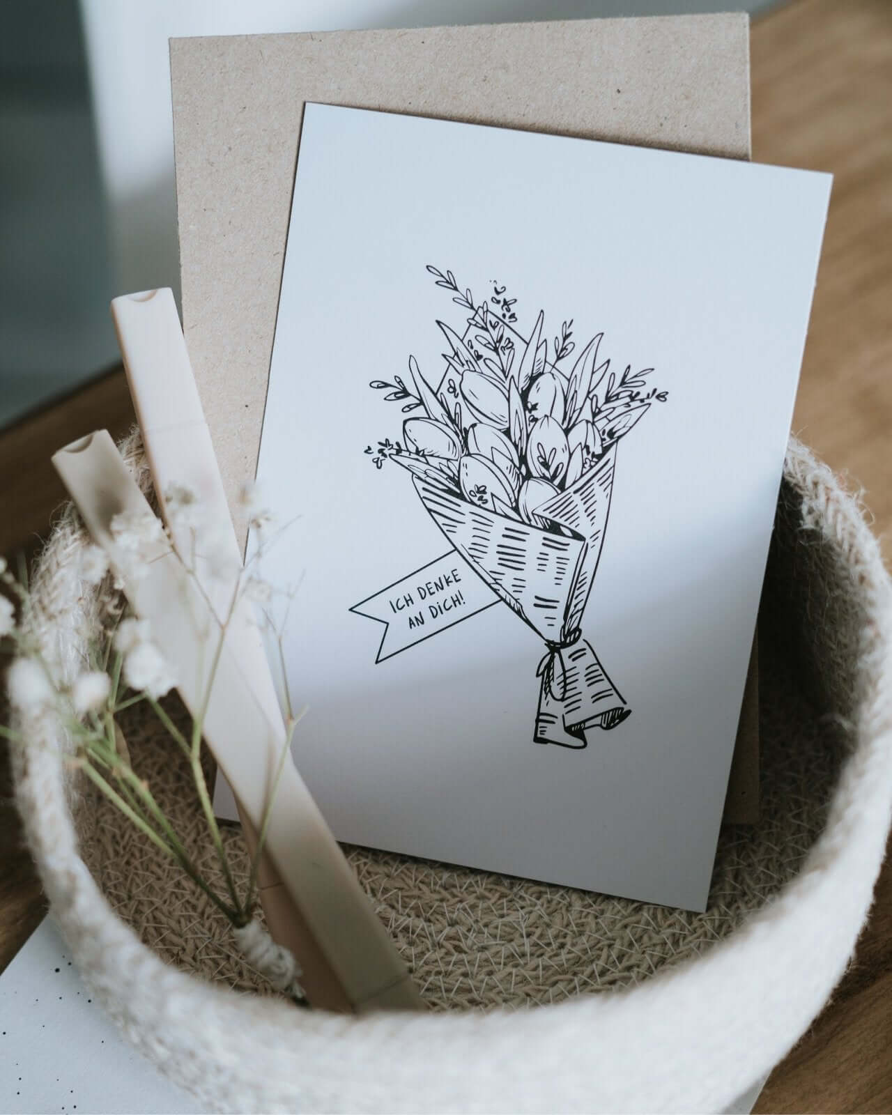 Ich denke an dich · Postkarte