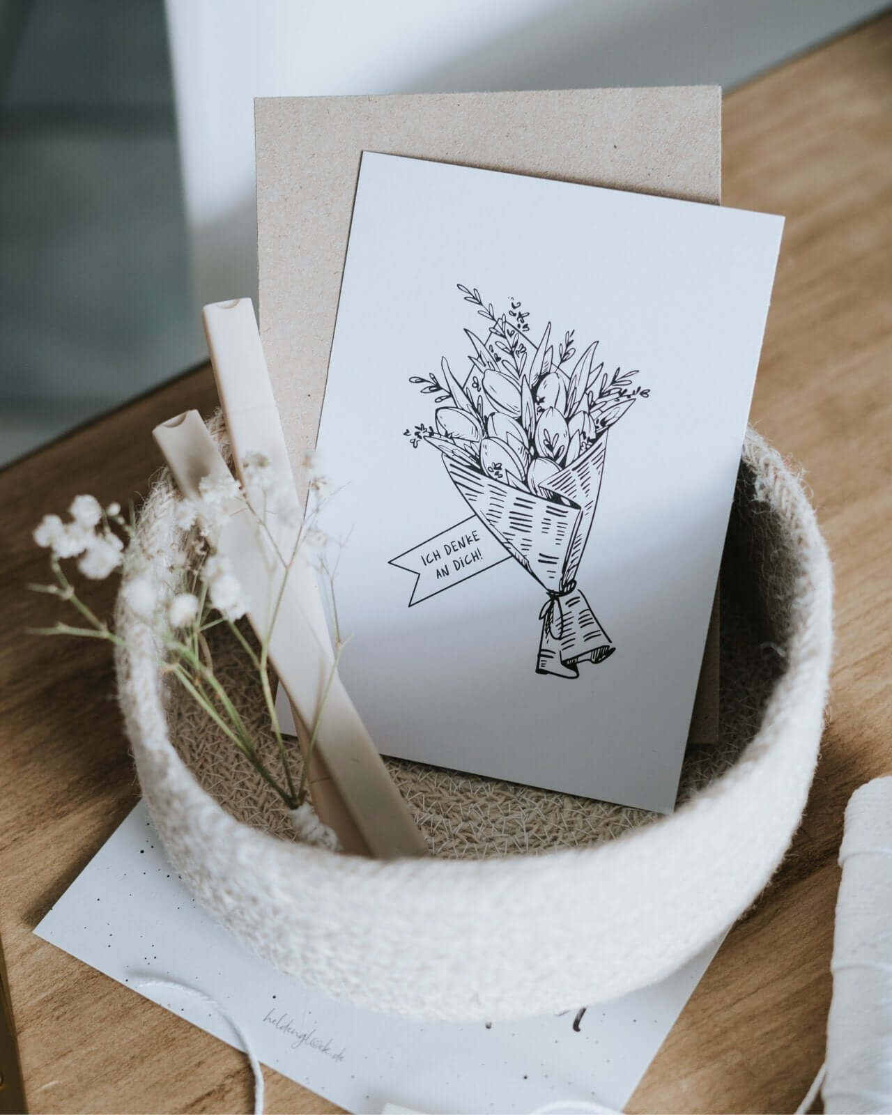 Ich denke an dich · Postkarte