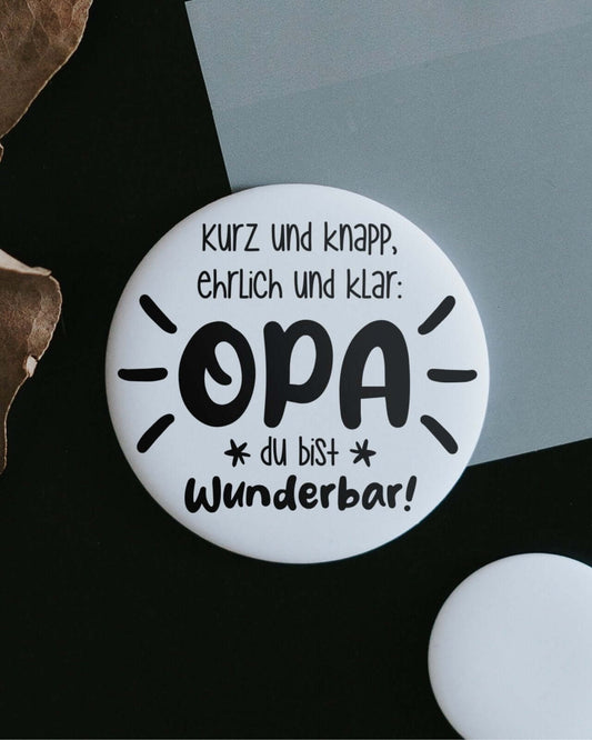 Opa ist wunderbar · Magnet · groß