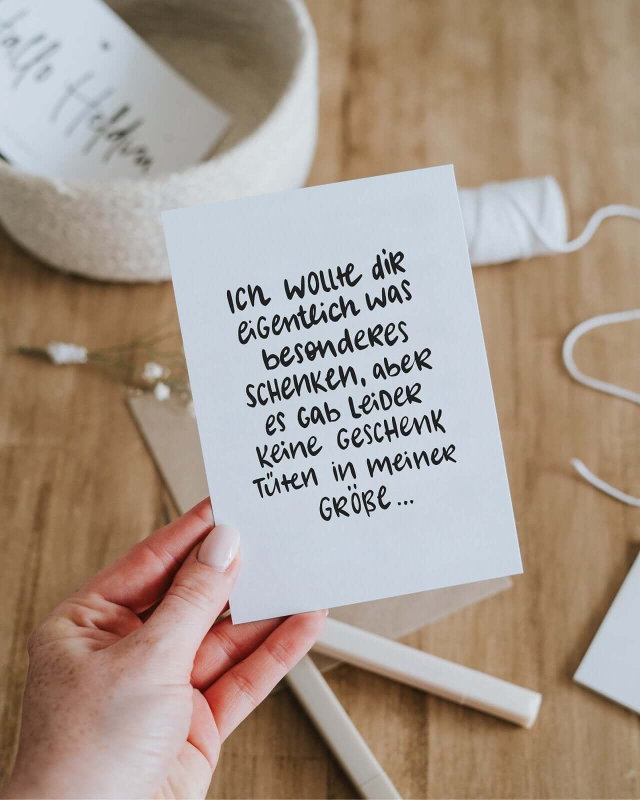 Geschenktüte · Postkarte