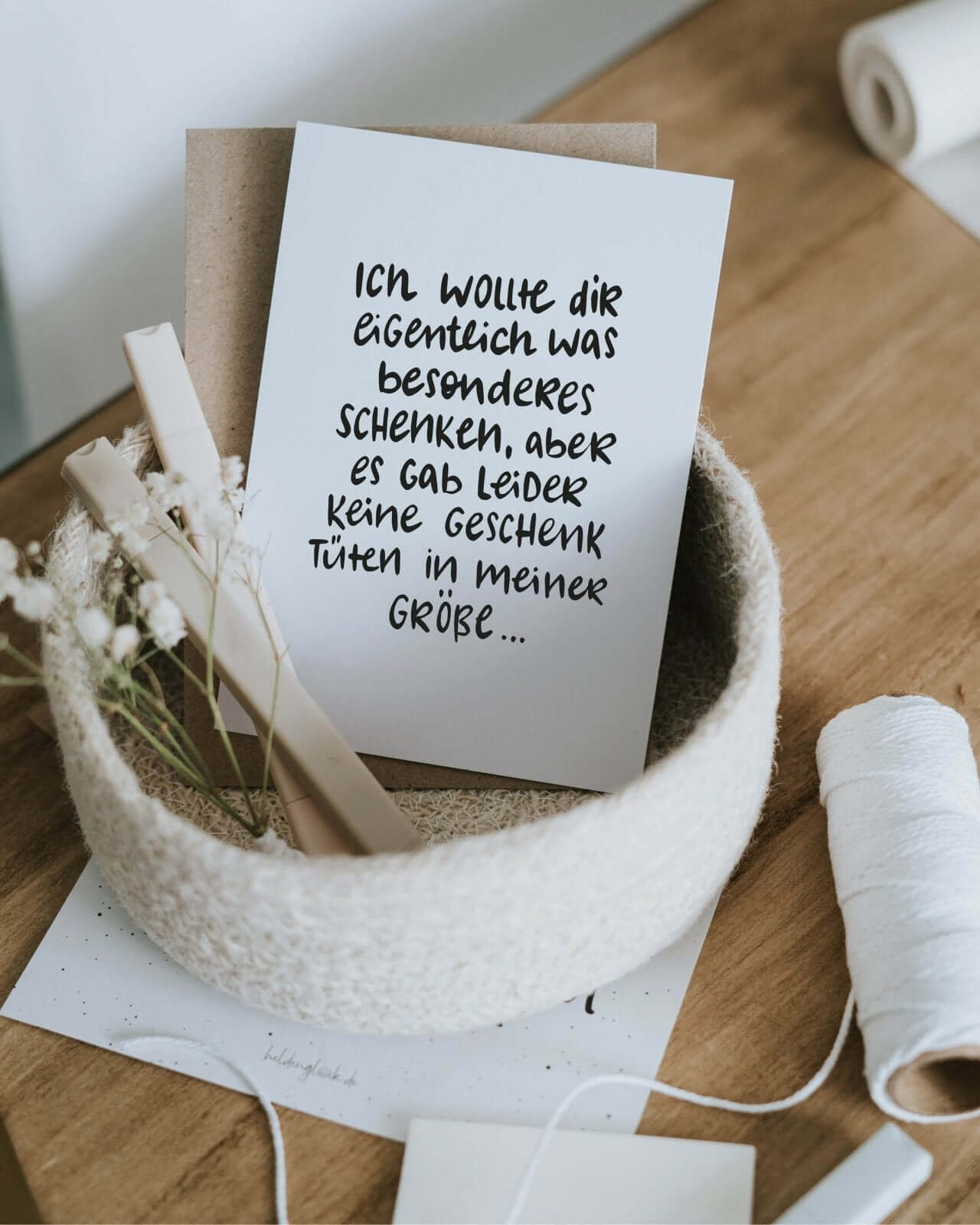 Geschenktüte · Postkarte