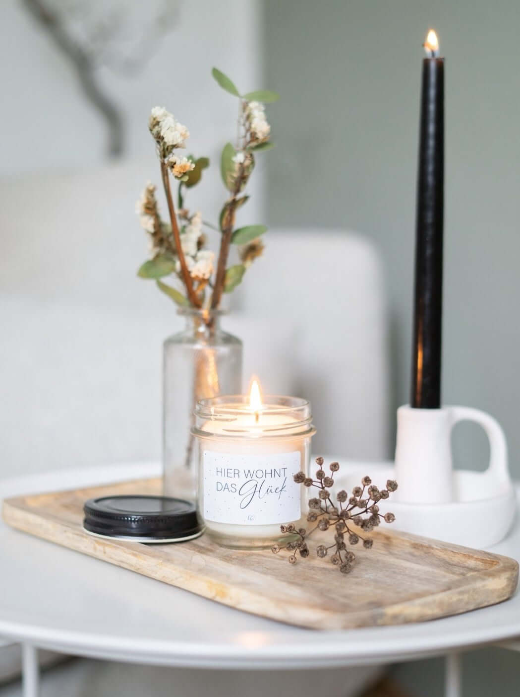 Hier wohnt das Glück · Kerze