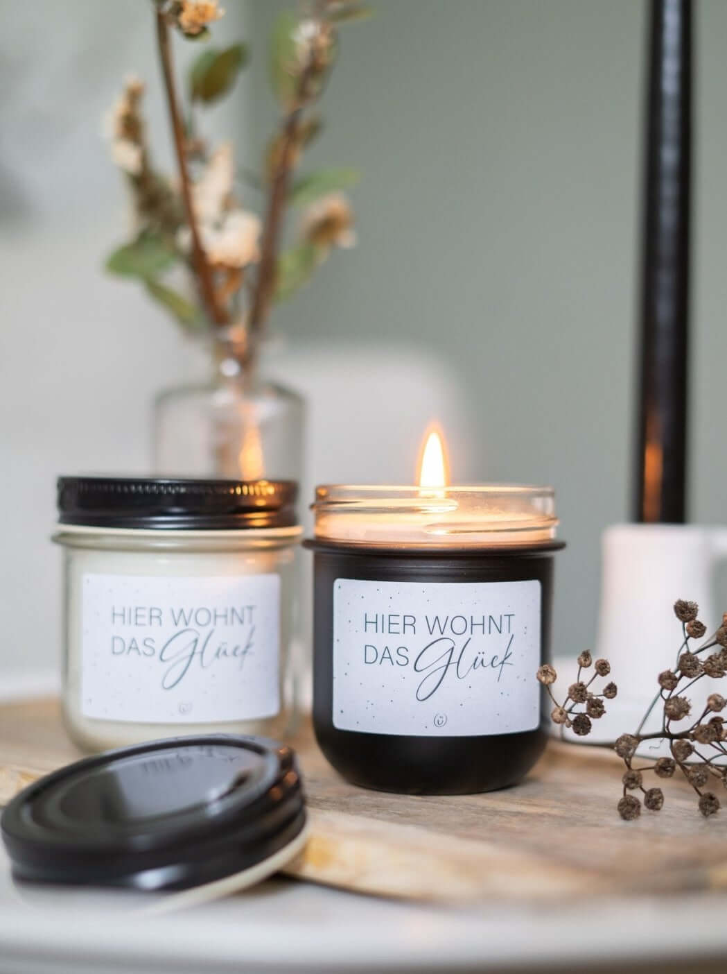 Hier wohnt das Glück · Kerze