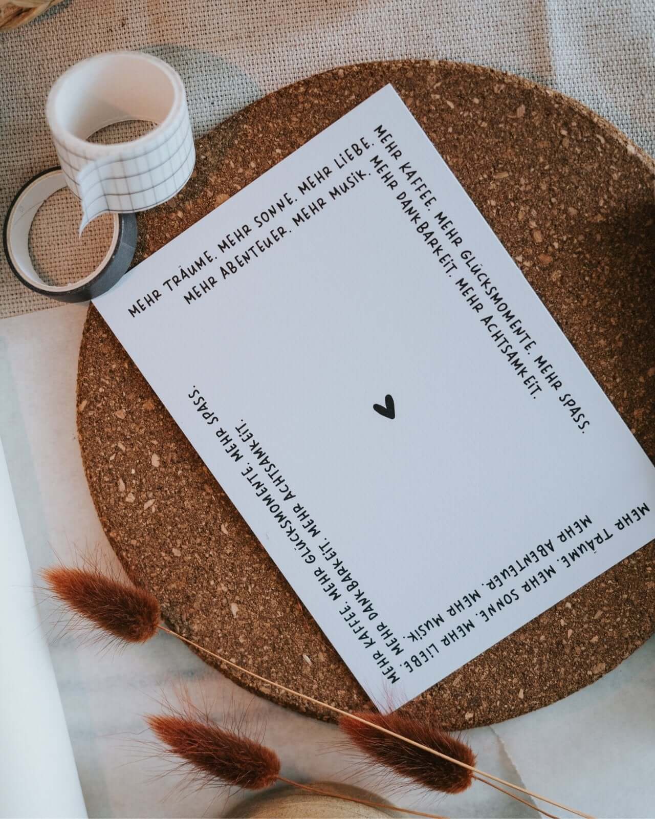 Mehr Träume · Postkarte