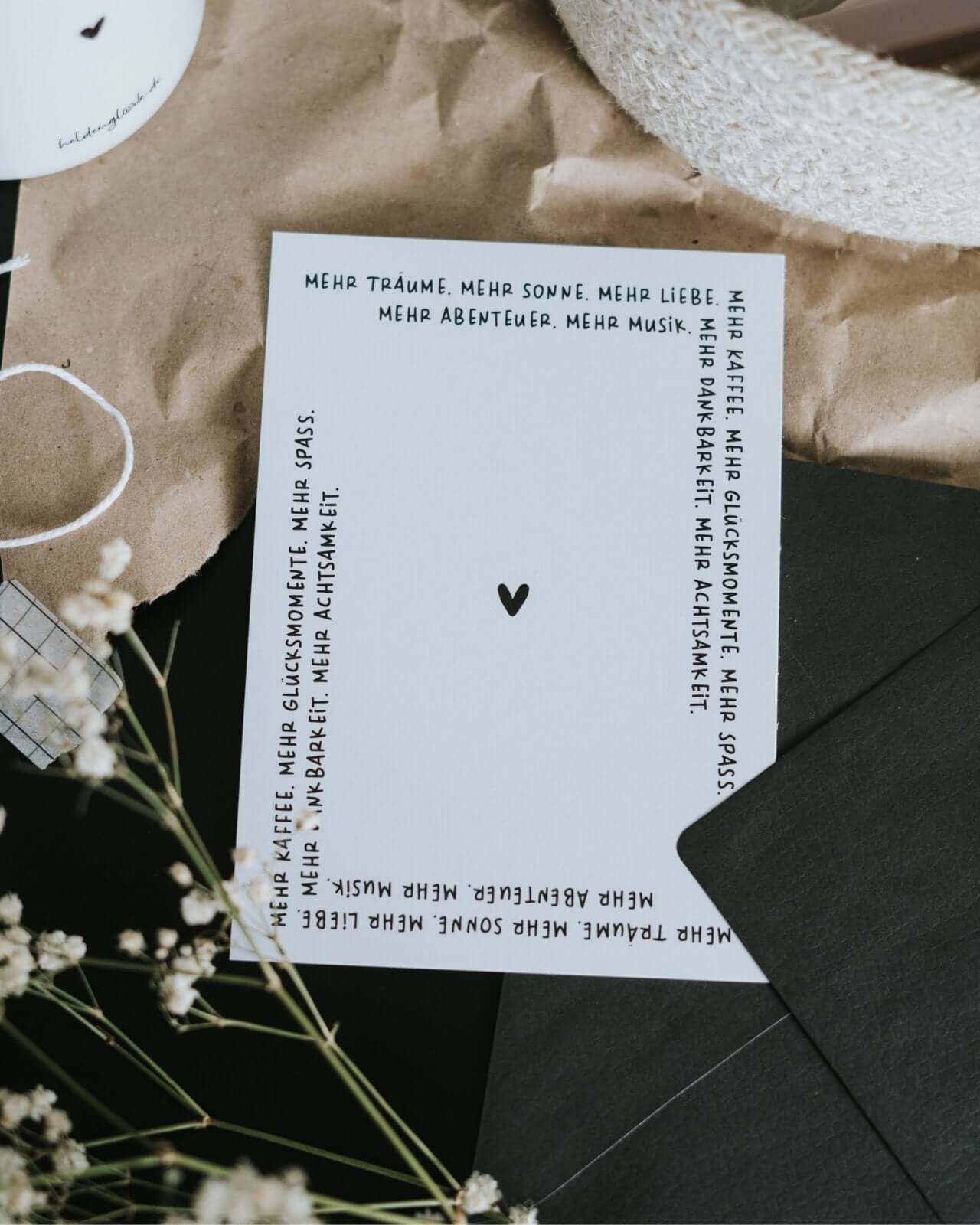 Mehr Träume · Postkarte