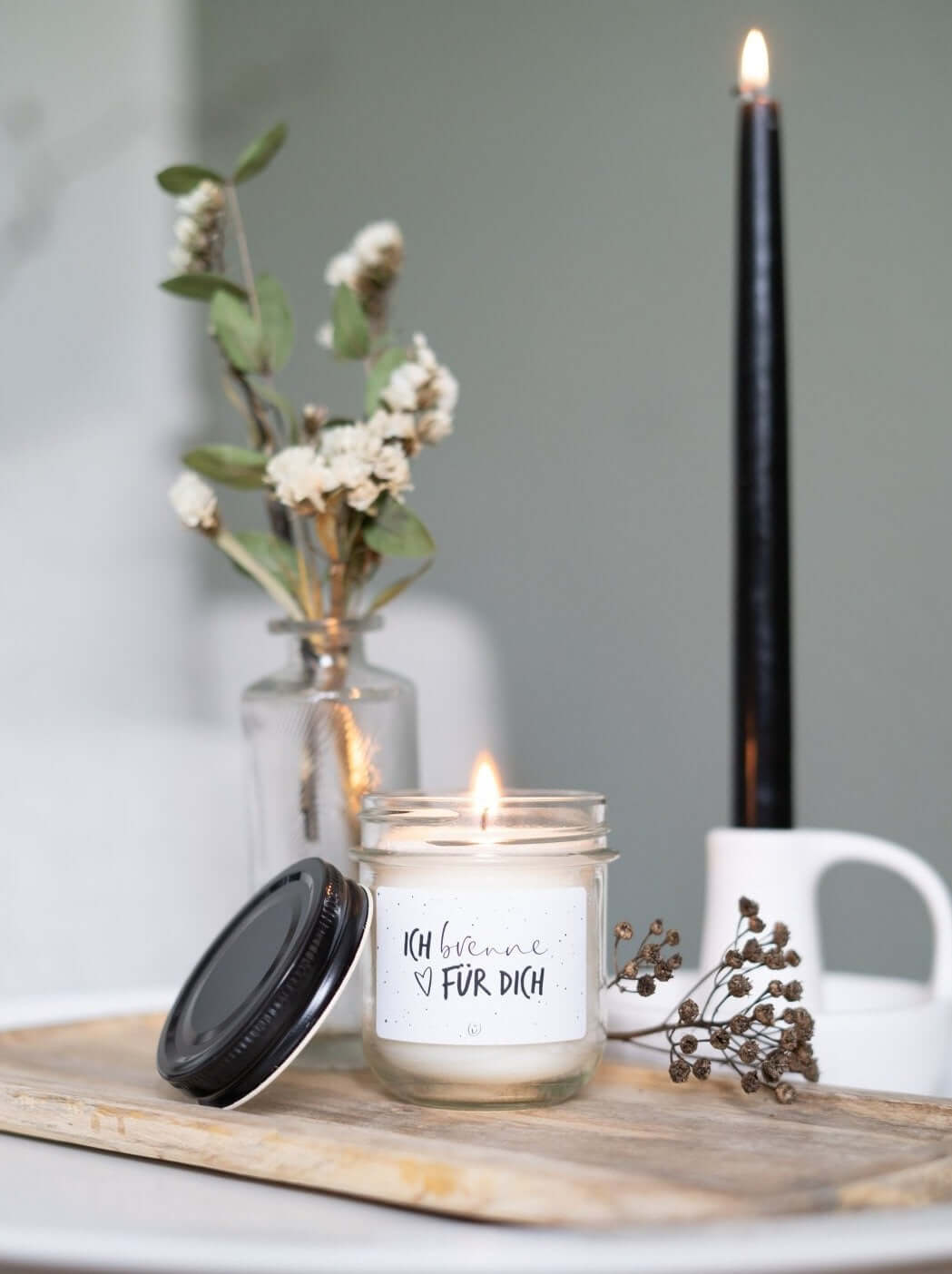 Ich brenne für Dich · Kerze