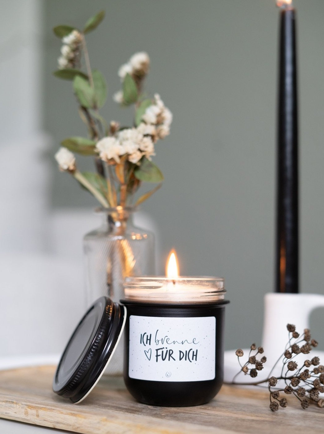 Ich brenne für Dich · Kerze