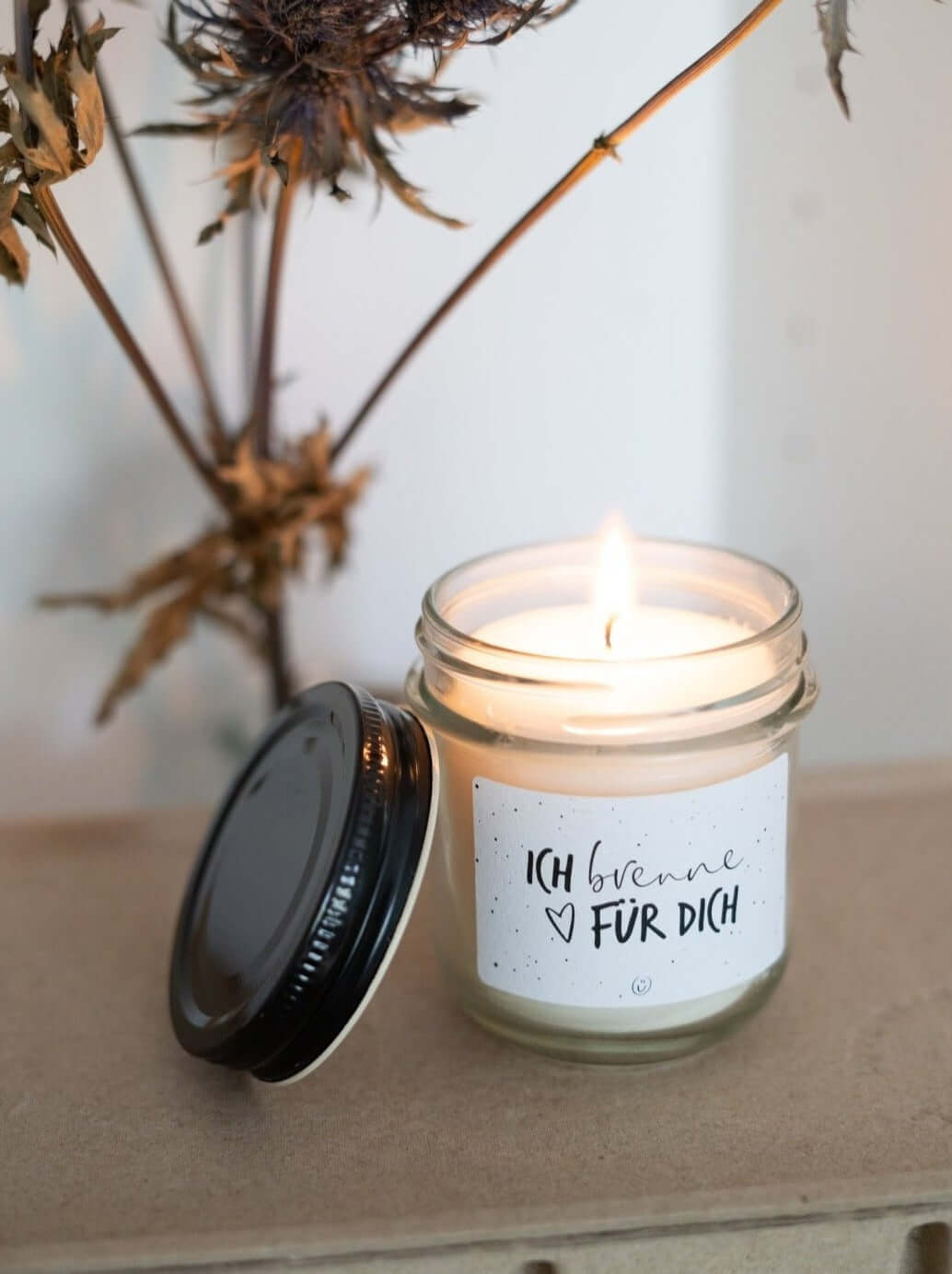 Ich brenne für Dich · Kerze