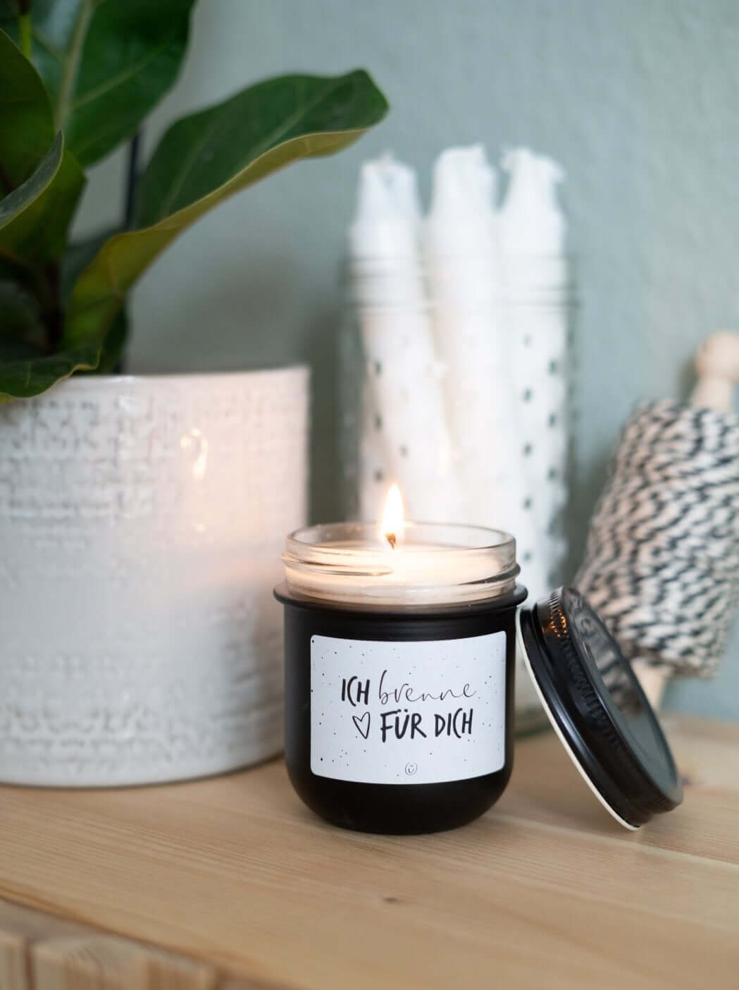 Ich brenne für Dich · Kerze