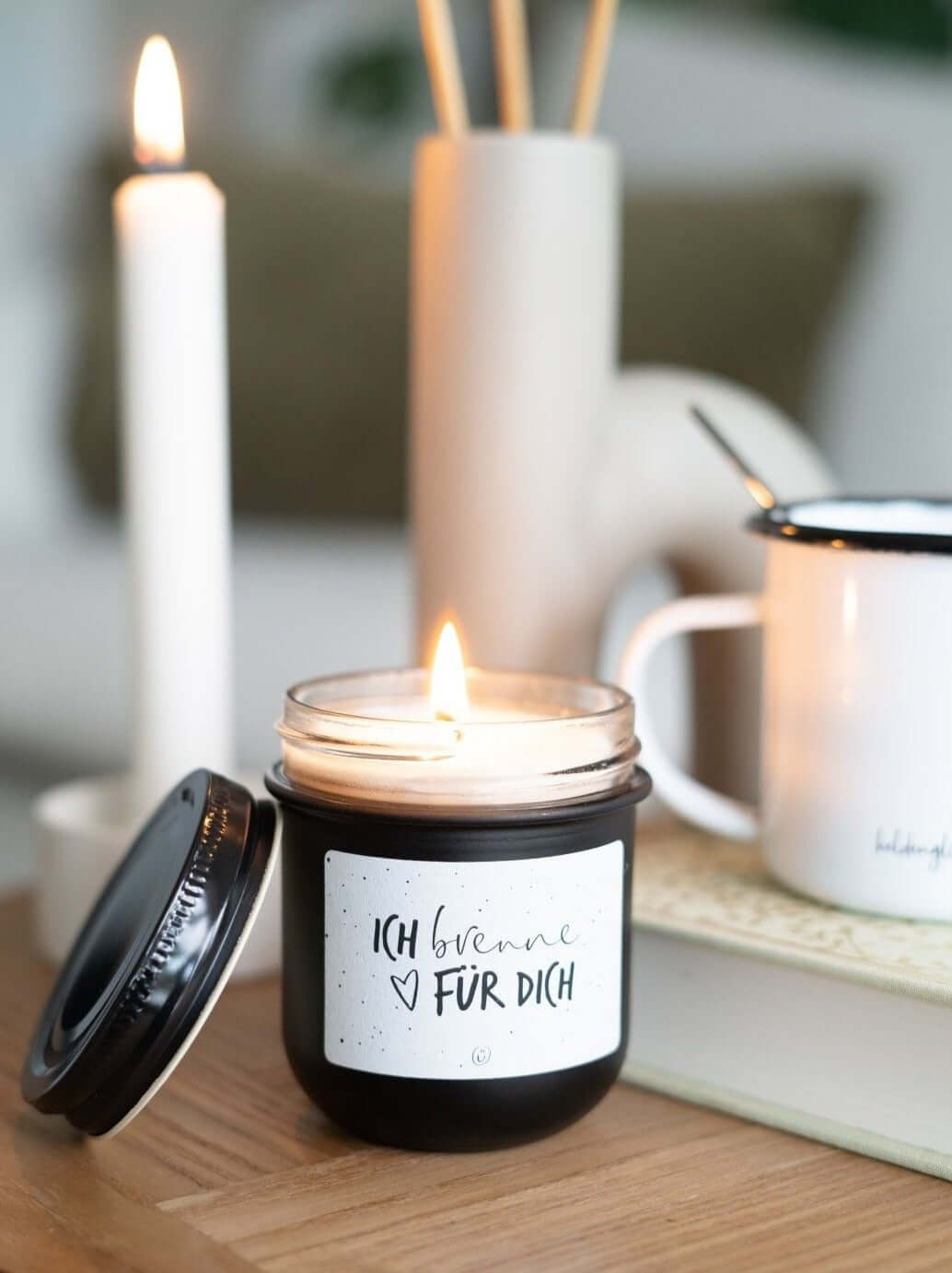 Ich brenne für Dich · Kerze