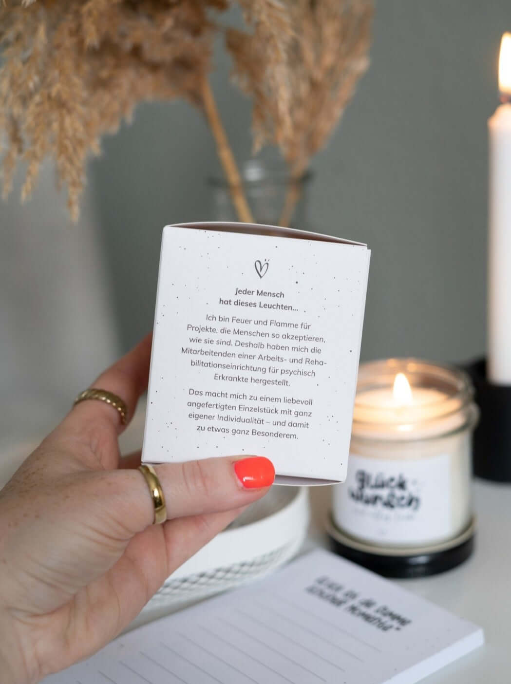 Ich brenne für Dich · Kerze