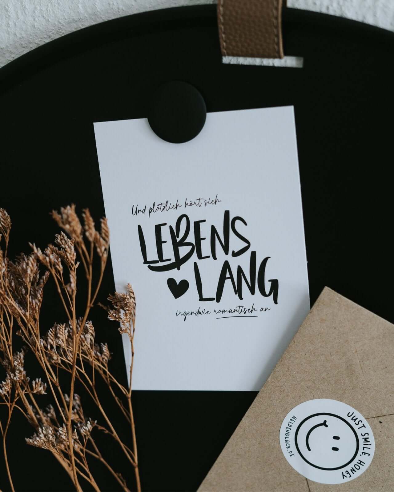 Lebenslang · Postkarte