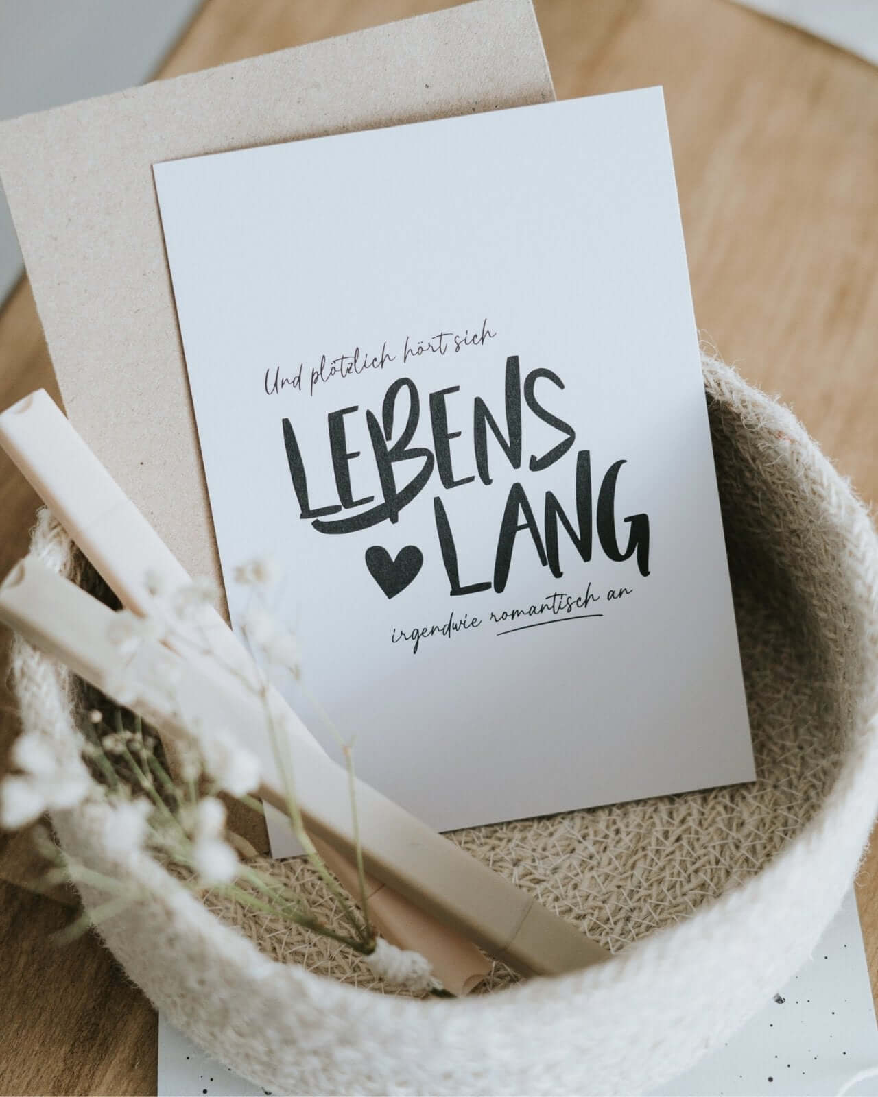 Lebenslang · Postkarte
