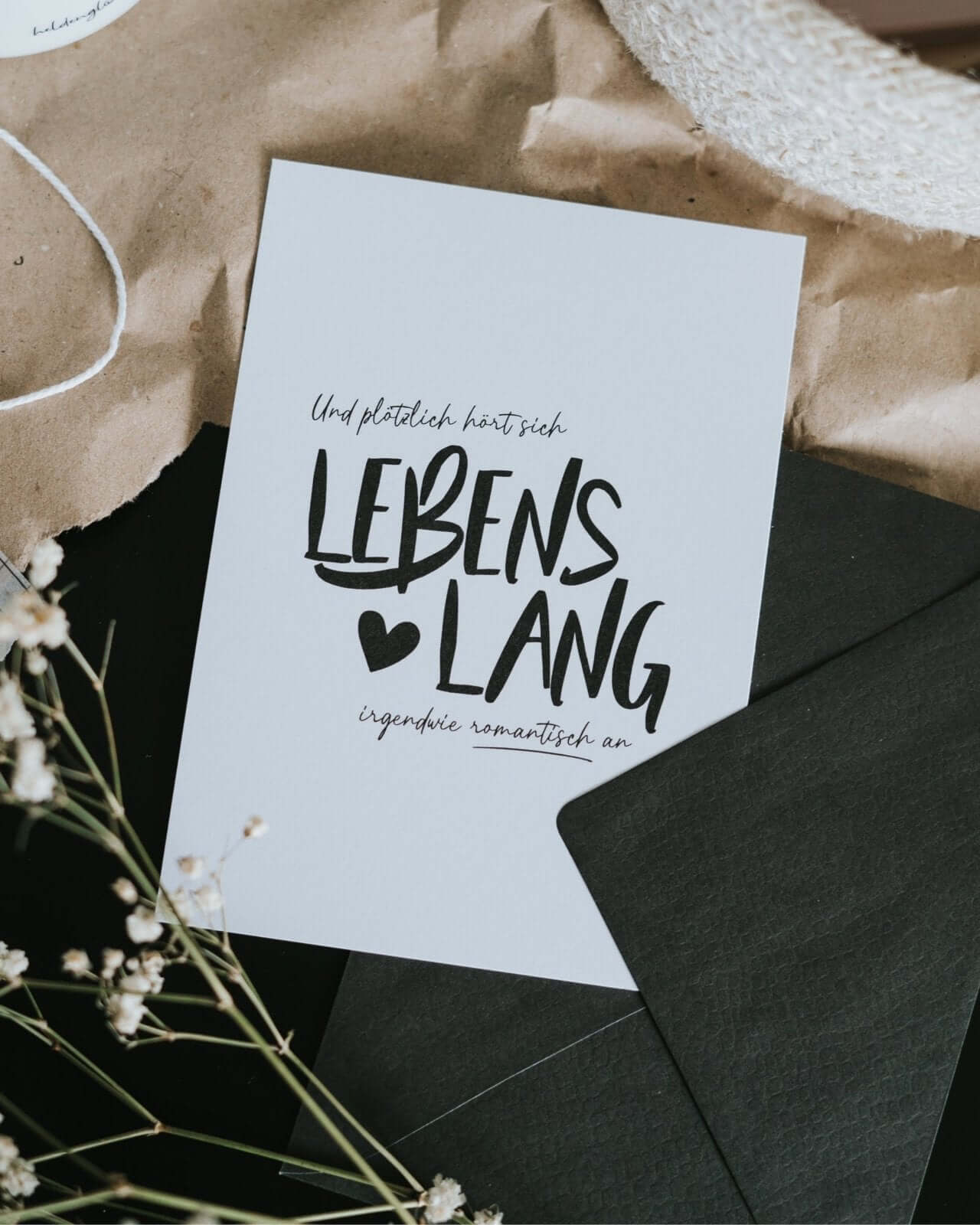 Lebenslang · Postkarte