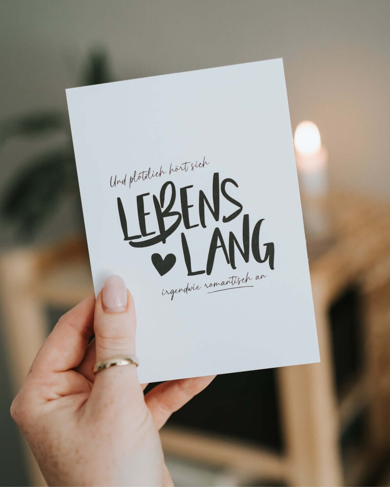 Lebenslang · Postkarte