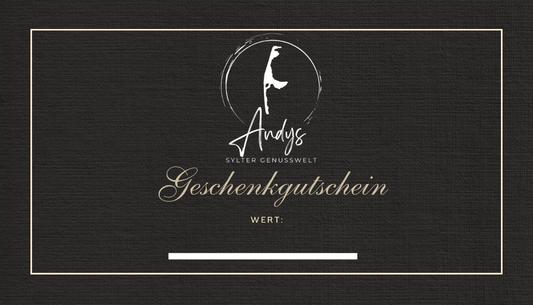 Andys Sylter Genusswelt Gutschein für den Online Shop