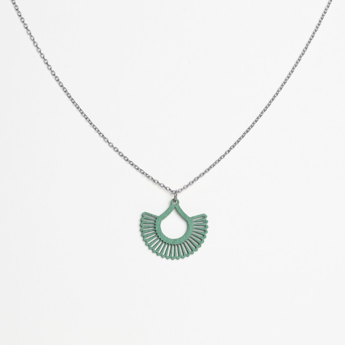 Halskette mit Holzanhänger - 'Boho'