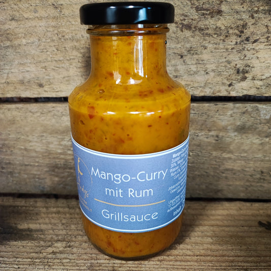 Andys Mango Curry mit Rum Grillsauce